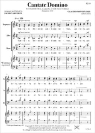 Cantate Domino SATB choral sheet music cover Thumbnail